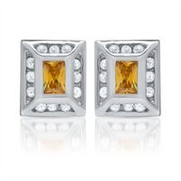 pendientes exclusivos de plata 925 con circonita cubica