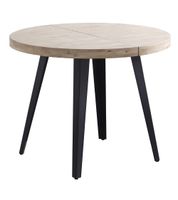 mesa redonda industrial extensible o100 cm pata negra