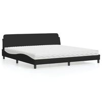 cama matrimonial  cama para adultos  cama con colchon tela negro 200x200 cm cfw75337