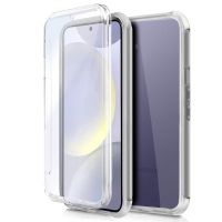 cool funda de silicona 3d frontal  trasera transparente para samsung galaxy s24  s25