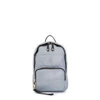 mochila acolchada de nailon light grey