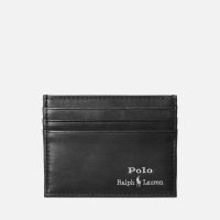 polo ralph lauren mens foil logo card holder - brown