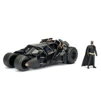 batman - batmovil 124 de metal el caballero oscuro con figura batman