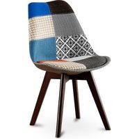 silla de comedor - tapizada en patchwork - nueva edicion - pixi multicolores