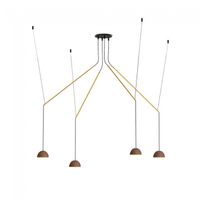 lampara colgante led absidiola mini movil 4x35w