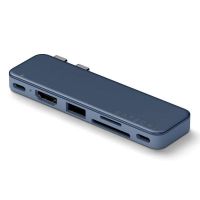 hub satechi 6 puertos usb-c 45 w modelo sa-st-husnb con hdmi y lector sd