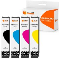 pccom essential cartucho tinta compatible epson t0711t0712t0713t0714 negrocianmagentaamarillo pack 4