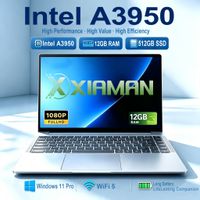 computadora portatil empresarial ultradelgada xiaman de 141 pulgadas windows 11 pro intel atom a3950 12 gb de ram 1 tb2 tb ssd 19201080p para oficina y estudio