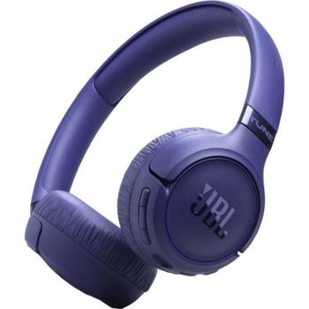 Auriculares JBL Tune 680NC inalámbricos Bluetooth con Cancelación de Ruido adaptativa, micrófono y plegables, color azul