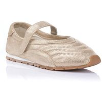 victoria bailarinas merceditas sport en color metalizado - aster para mujer