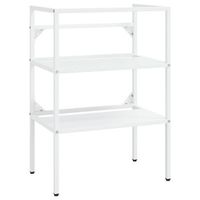 estructura de lavabo de hierro blanco 59x38x83 cm vidaxl