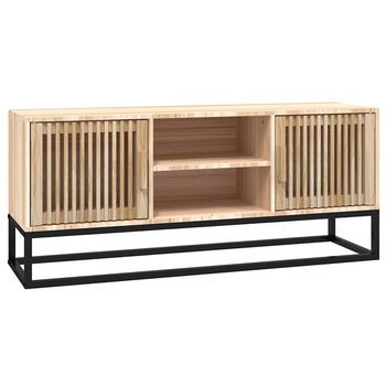 Mueble De Tv Hierro Y Madera Contrachapada 105x30x45 Cm Vidaxl