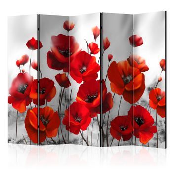 Biombo - Poppies In The Moonlight Ii (225x172 Cm)