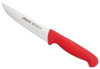 cuchillo cocina de acero inoxidable nitrum de 130 mm mango rojo