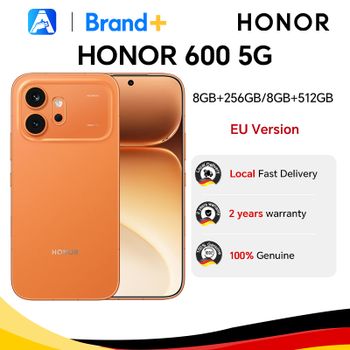 HONOR 600 5G, versión EU, smartphone 5G, cámara nocturna ultra clara de 200MP, OIS, batería de 6400mAh, IP68 IP69 IP69K, pantalla ultra brillante de 8000 nits, doble tarjeta