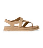ugg para mujer 1175134 sandalias de piel goldengaze toe post beige 36 plano velcro casual