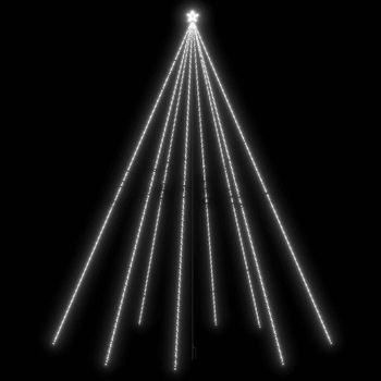 Led Árbol De Navidad Interior/exterior 1300 Led Blanco Frío 8 M Vidaxl