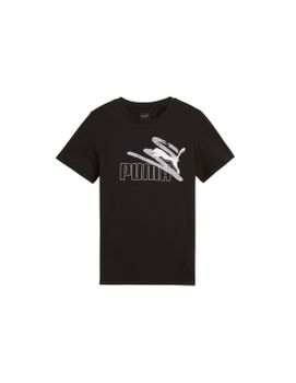 Camiseta Puma Essentials+ AB Summer Negro Infantil