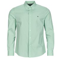 tommy hilfiger camisa manga larga flex poplin solid rf shirt para hombre