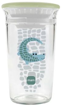 MAM Vaso de Aprendizaje Easy to Drink 360º Antiderrames Verde +8 m 290 ml