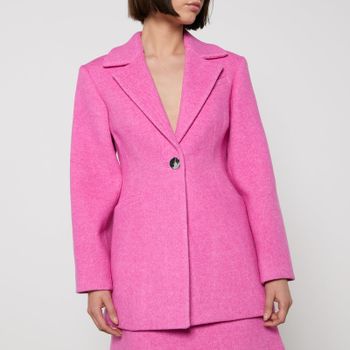 Ganni Wool-Blend Blazer - EU 38/UK 10
