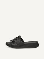 caprice mule black made of leather without heel size 42