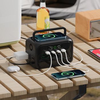 AP300mini Estación de energía portátil 288Wh Batería LiFePO4 300W Salida de CA de onda senoidal pura PD140W Carga rápida