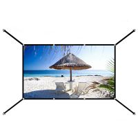 pantalla de proyector portatil con extension de hebilla en v de 100120 pulgadas 169 compatible con 4k angulo de vision