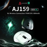 raton inalambrico ajazz aj159 nl tri-modo bateria de larga duracion ergonomico para juegos y oficina