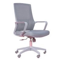 silla de oficina ergonomica con ruedas en gris oscuro