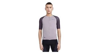 Maillot de manga corta craft pro aero gris negro