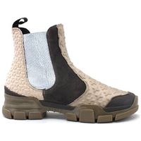 l4k3 botines lake beatles cross stivaletto elastico beige c24-bea para mujer