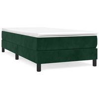 estructura de cama con somier terciopelo verde oscuro 80x200cm vidaxl