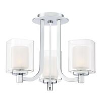 semiplafon de techo para banos kolt 3 luces