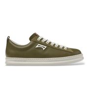 camper para hombre k101052-012 zapatillas de piel runner four verde 42 plano cordones casual