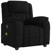 sillon de salon  silla  sillon reclinable de masaje de tela negro