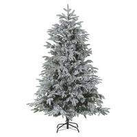 arbol de navidad artificial base de metal de pvc blanco 180 cm estilo escandinavo efecto nieve bassie