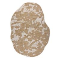 alfombra de sisal organica 2735 flores crudo  natural r moderna f 200x290 cm