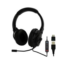 auriculares mcl mk1a99azzzcsqmusb con cable usb-ausb-c para oficina y uso diario negros