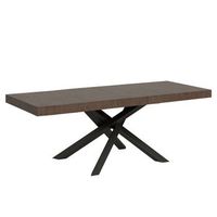 mesa extensible 200304x90 cm volantis premium patas nogal antracita