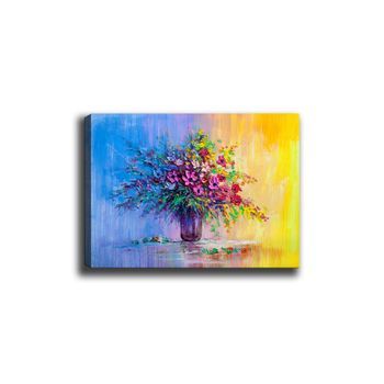 Pintura Decorativa Lienzo Canvas Tablo-37 Multicolor 70x100 Cm