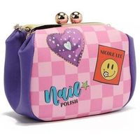 nicole lee bandolera mini bolso cruzado con cierre kiss lock nail polish para mujer