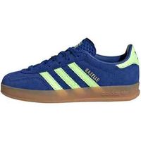 adidas zapatillas gazelle indoor royal blue  green spark  gold metallic para nina