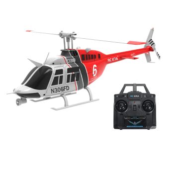 RC ERA C138 Bell 206 2.4G 6CH 6-eje giroscopio 1:33 escala Modo de retención de altitud Hélicóptero RC sin palas RTF