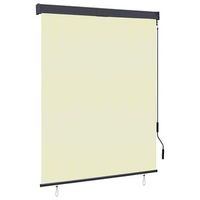 estor enrollable de exterior color crema 140x250 cm vidaxl