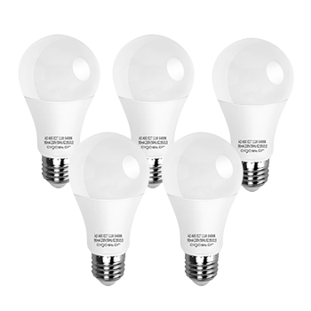 Aigostar - Pack de 5 Bombillas LED A5 A60 gran angulo, 11W, casquillo gordo E27, luz blanca 6400K [Clase de eficiencia energética A+]