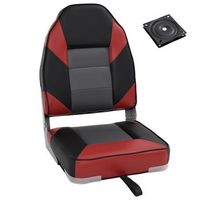 set de asientos plegables para barco 2 uds con respaldo alto vidaxl