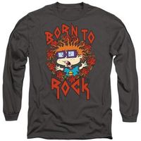 rugrats camiseta manga larga chucky was born to rock para hombre