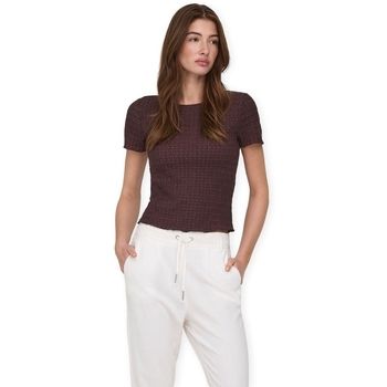 Only Tops y Camisetas Noos Top Ilse - Deep Mahogany para mujer