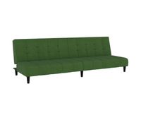 sofa cama - sofa convertible de 2 plazas terciopelo verde oscuro
